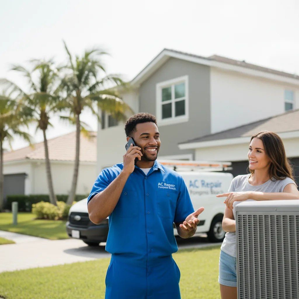 AC Repair Pompano Beach customer support in Cushing